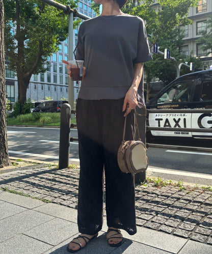 圓領拼接T恤