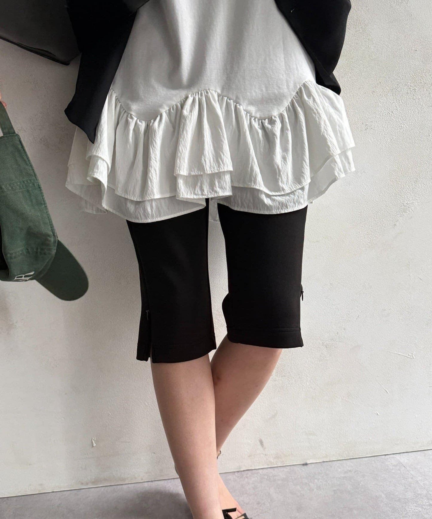 DouDou 側邊拉鍊騎行褲