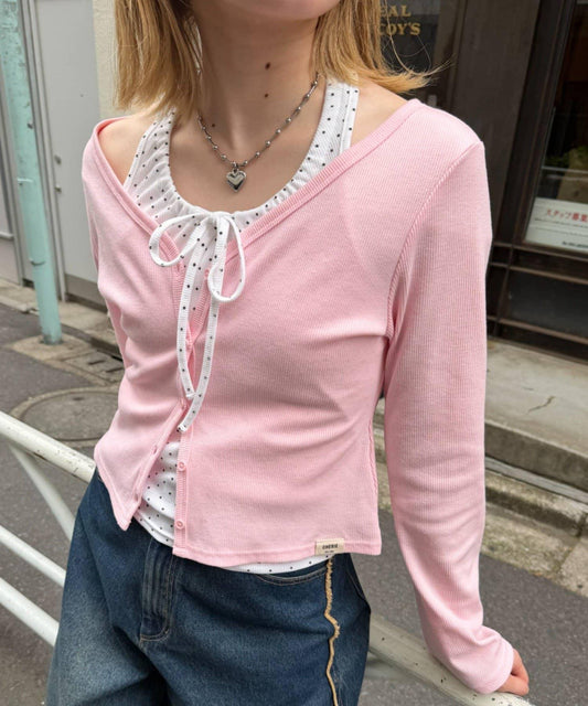 w closet 2WAY 掛脖吊帶開衫套裝