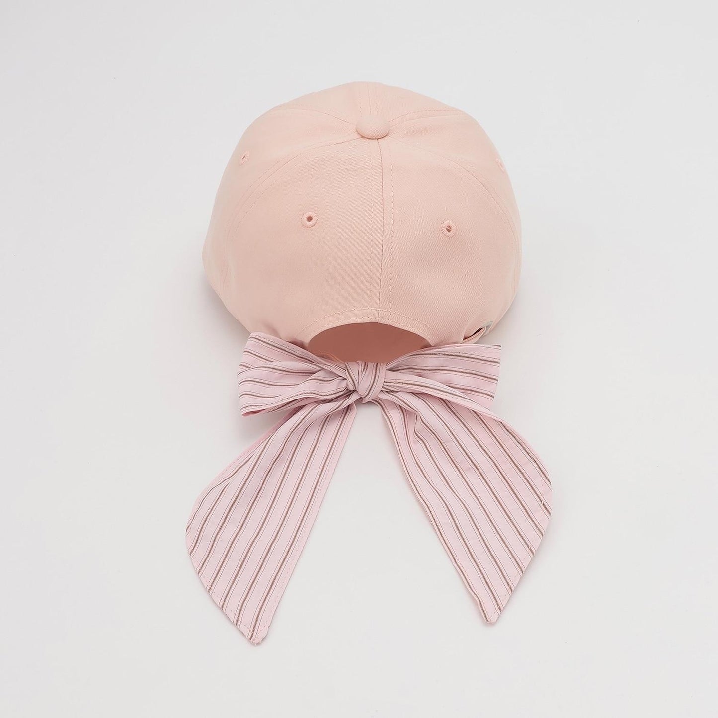 拼色後蝴蝶結棒球帽