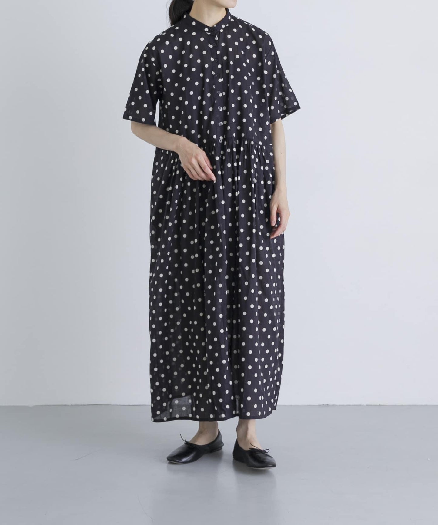 SOIL DOT PRINT 短袖連衣裙