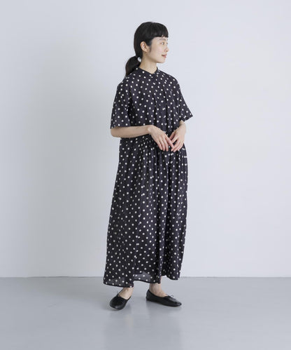 SOIL DOT PRINT 短袖連衣裙
