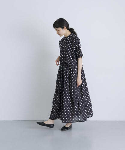 SOIL DOT PRINT 短袖連衣裙