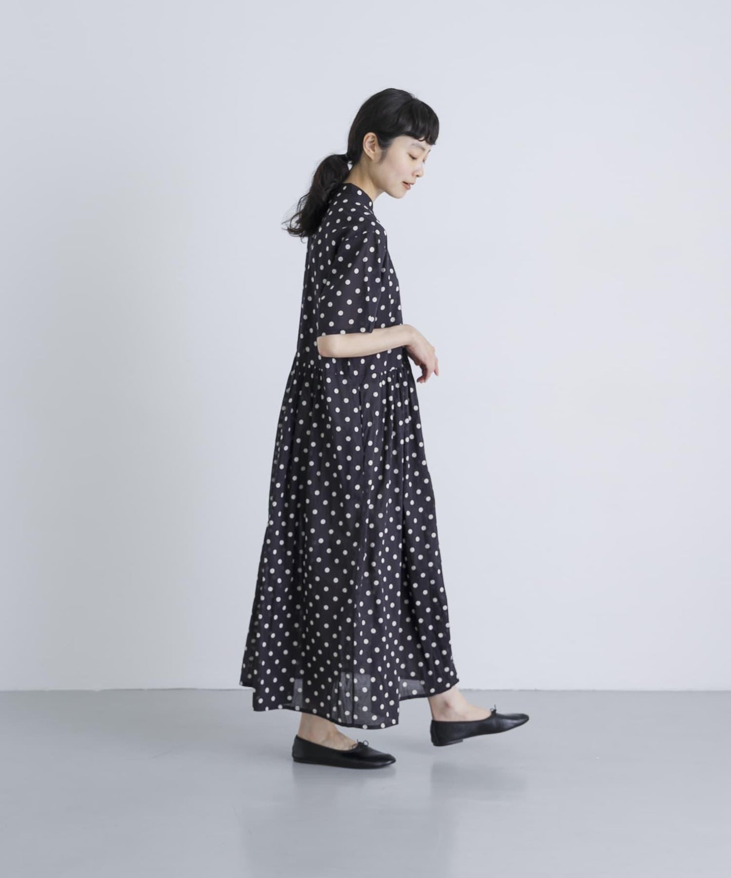 SOIL DOT PRINT 短袖連衣裙