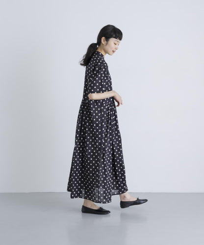 SOIL DOT PRINT 短袖連衣裙