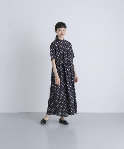 SOIL DOT PRINT 短袖連衣裙