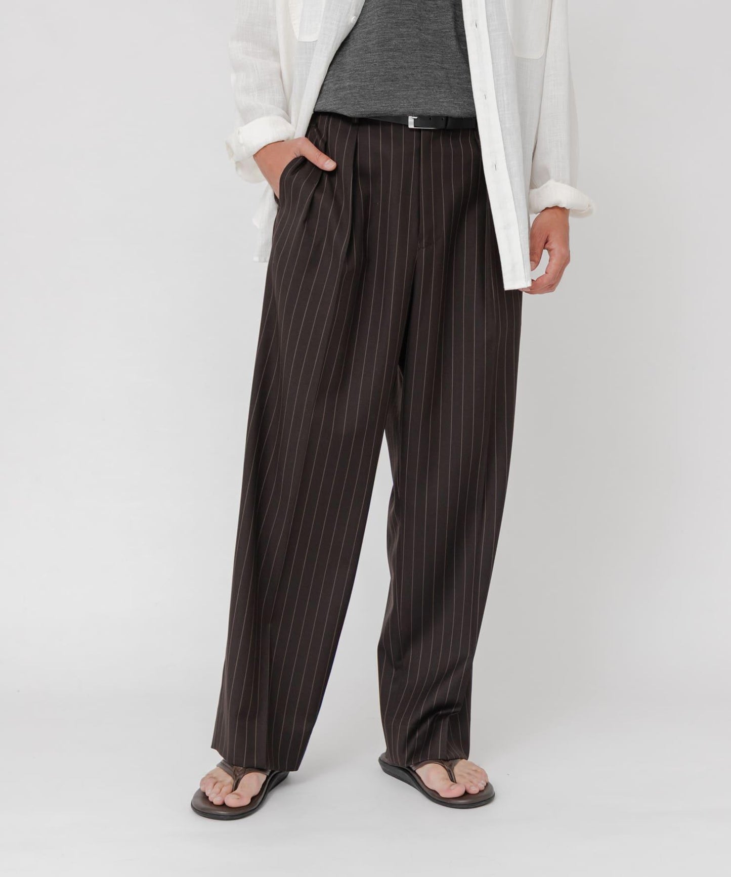 TW STRIPE 直筒褲