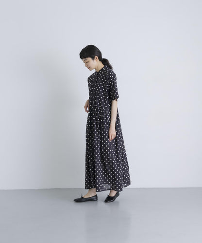 SOIL DOT PRINT 短袖連衣裙