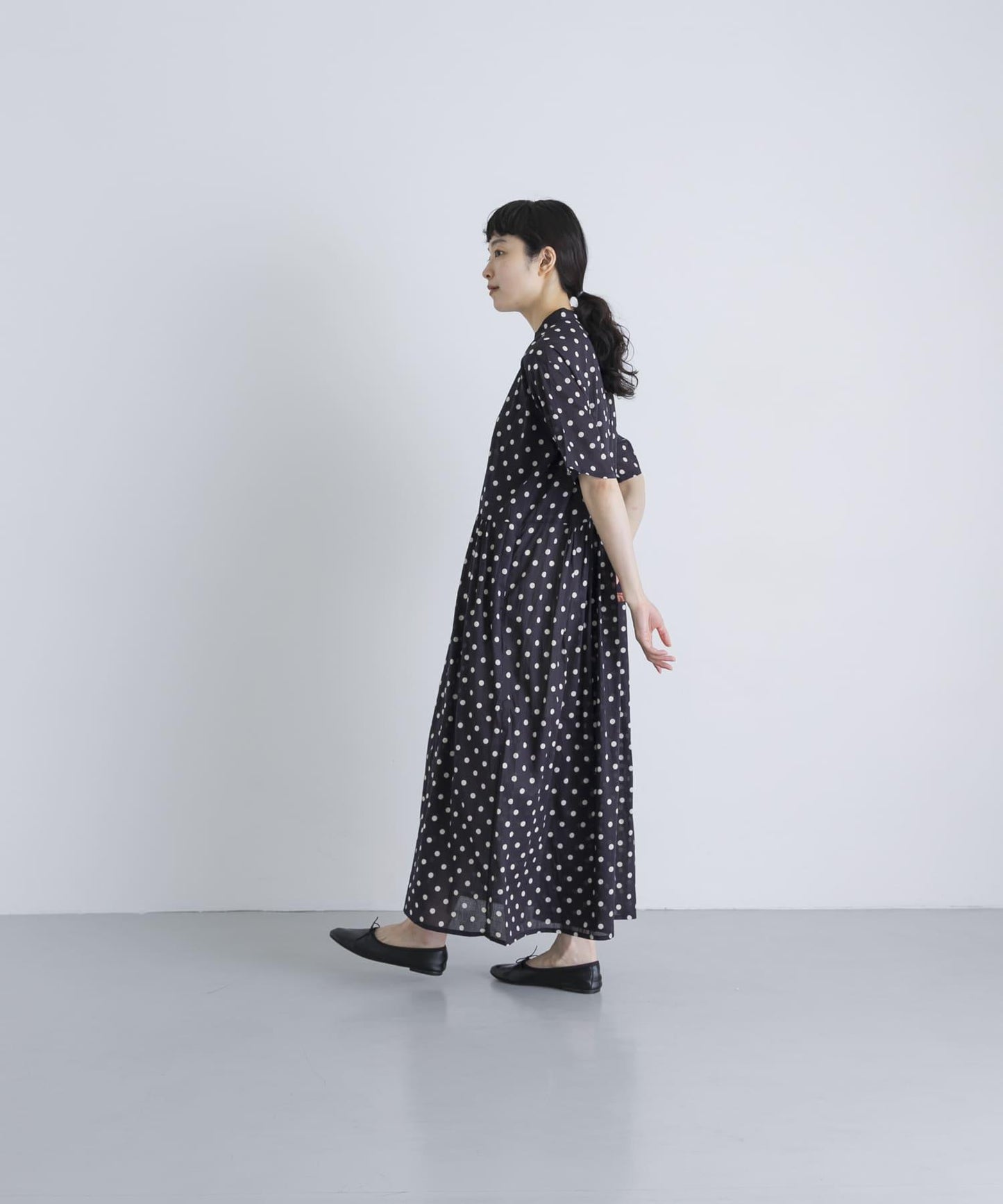 SOIL DOT PRINT 短袖連衣裙