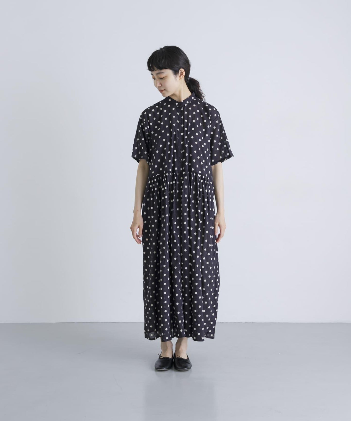SOIL DOT PRINT 短袖連衣裙