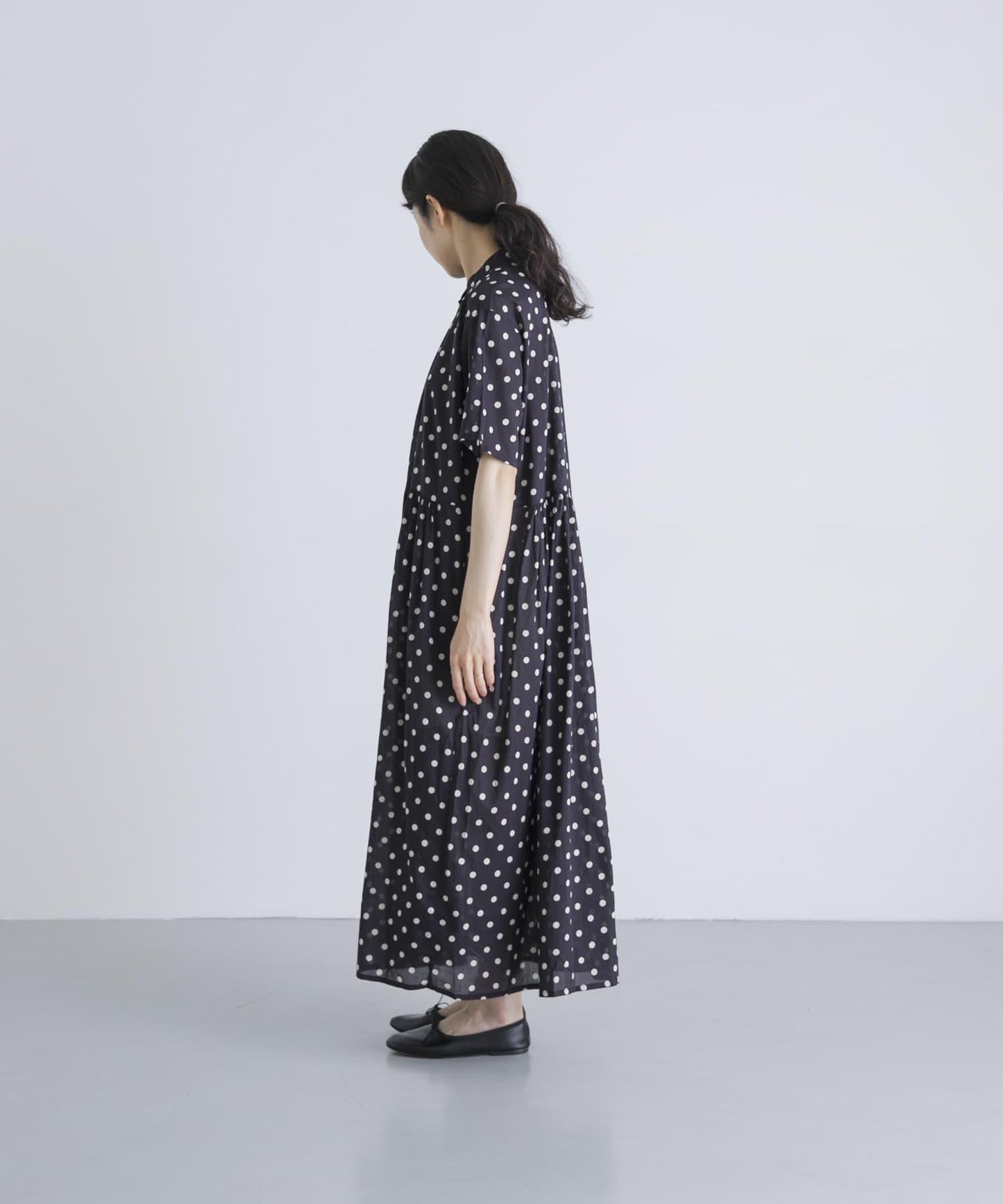 SOIL DOT PRINT 短袖連衣裙