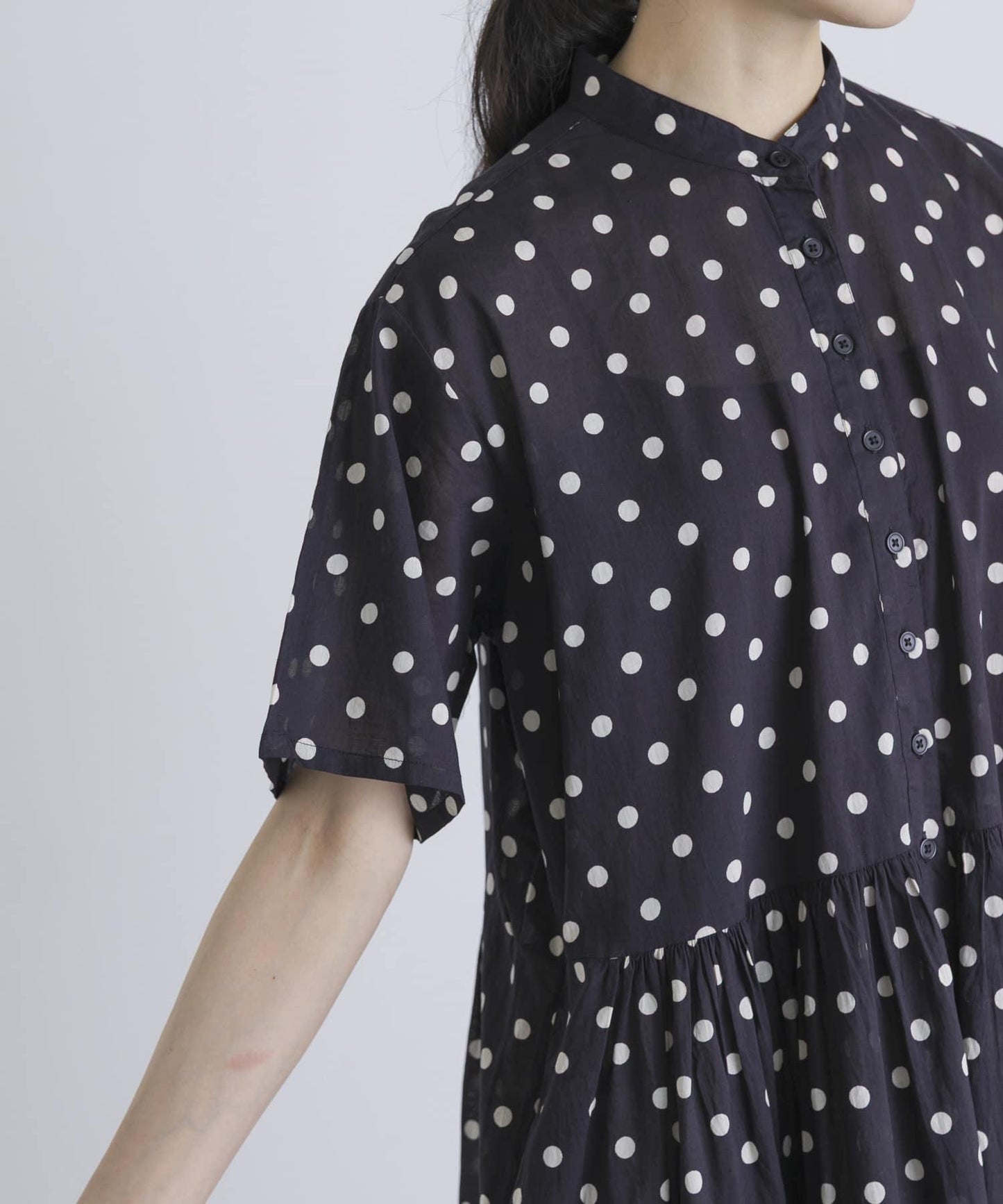 SOIL DOT PRINT 短袖連衣裙
