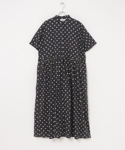 SOIL DOT PRINT 短袖連衣裙