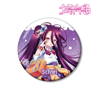 NO GAME NO LIFE 遊戲人生 零 描き下ろし 休比 辣妹制服ver. 75mm鐳射徽章