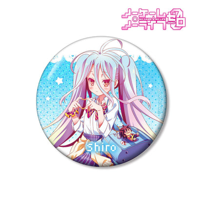NO GAME NO LIFE 遊戲人生 ゼロ 描き下ろし 白 ギャル制服ver. 75mm鐳射徽章