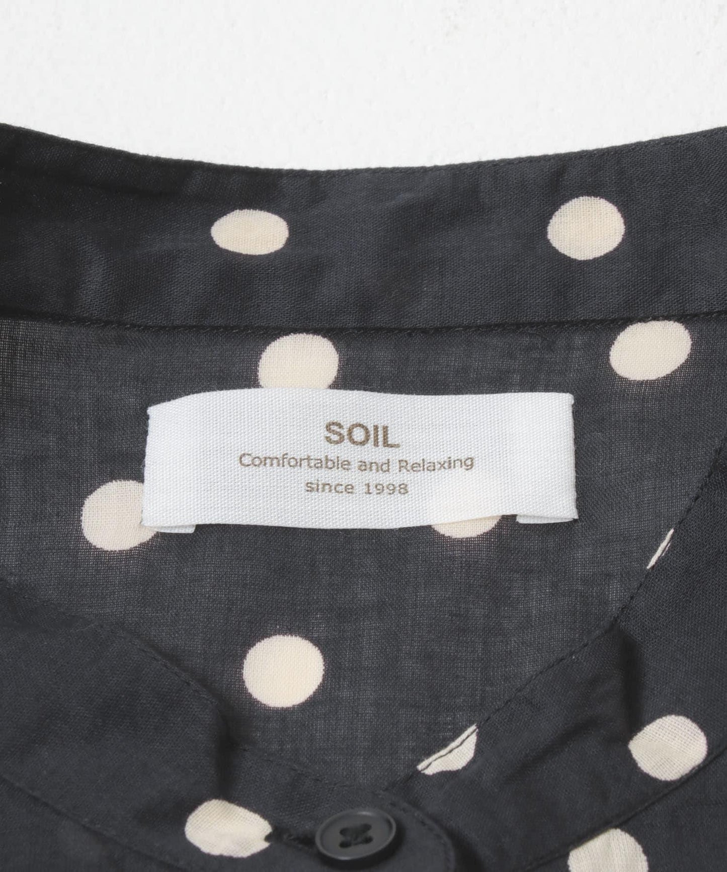 SOIL DOT PRINT 短袖連衣裙