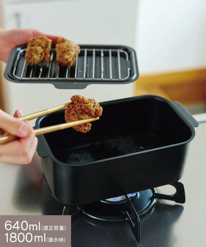 角型揚げ物鍋:640ml/ビールと唐揚げ