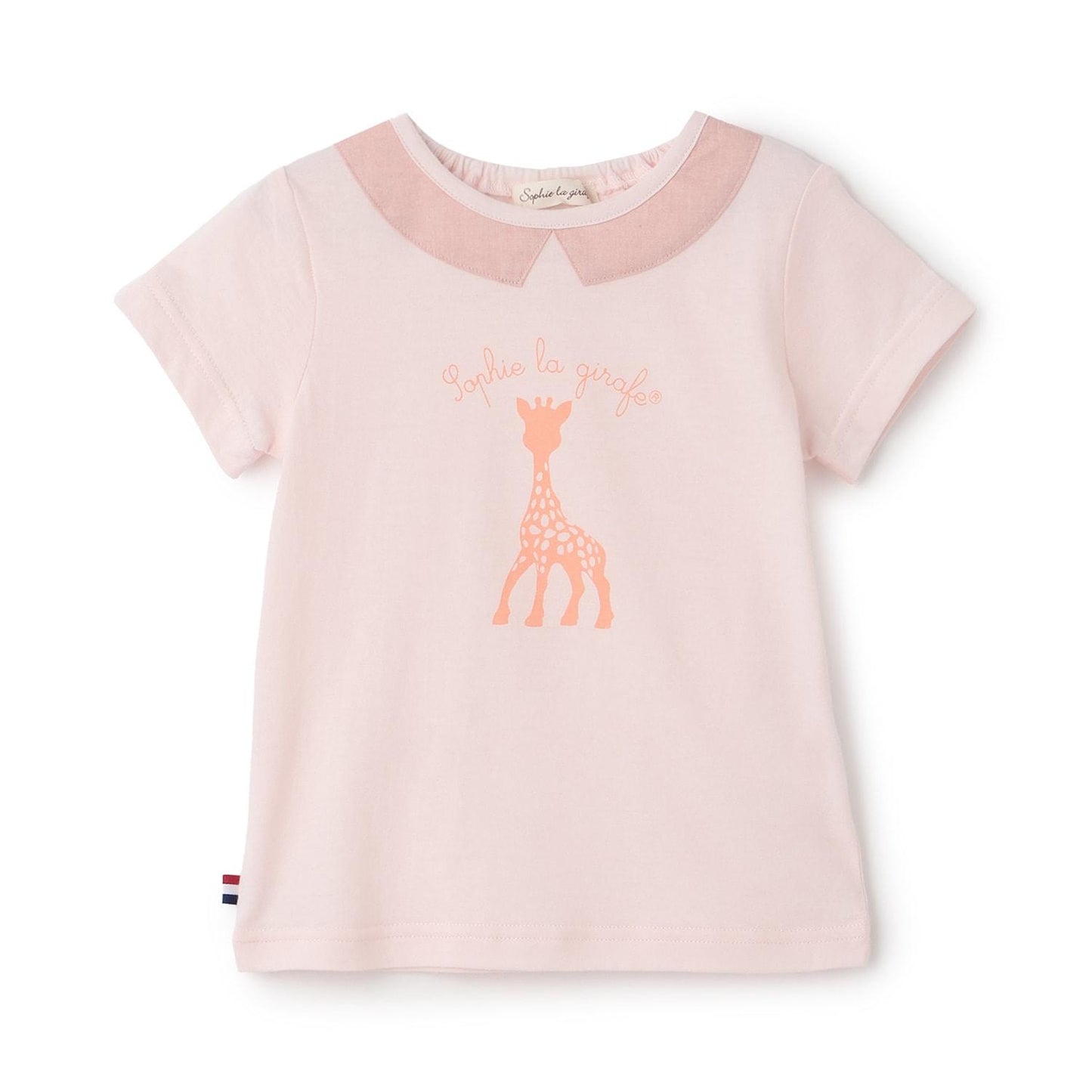 衿つきソフィプリント半袖Tシャツ【日本製】