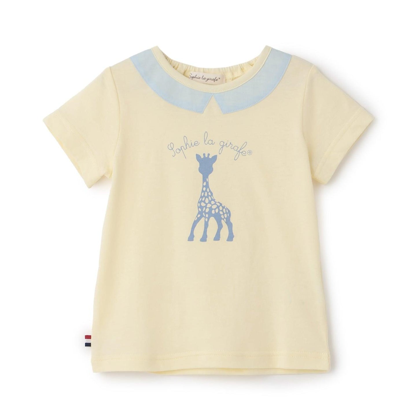 衿つきソフィプリント半袖Tシャツ【日本製】