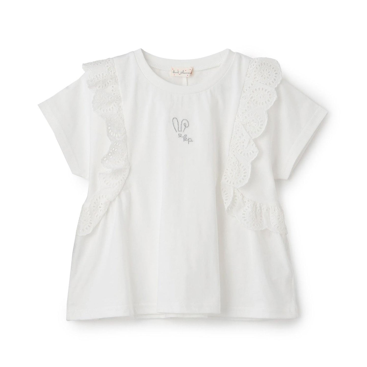 肩レースTシャツ
