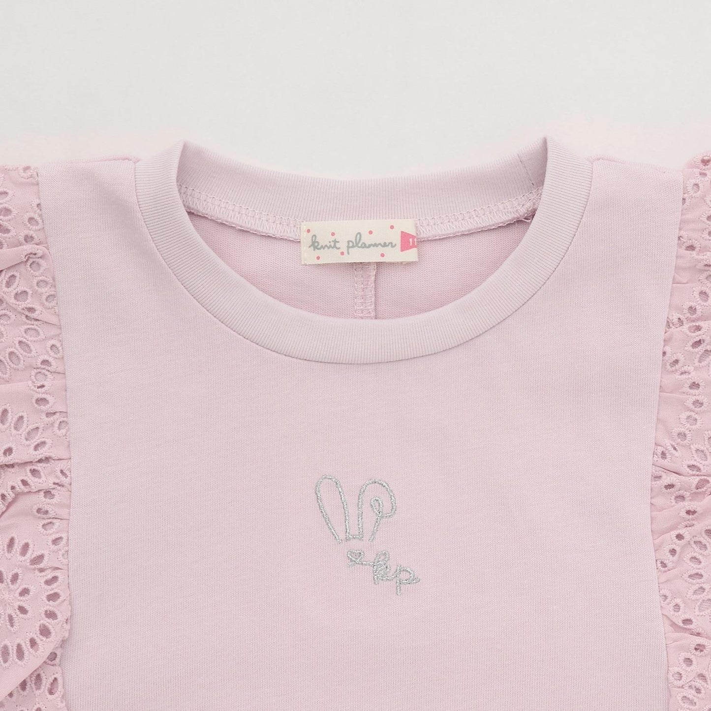 肩レースTシャツ