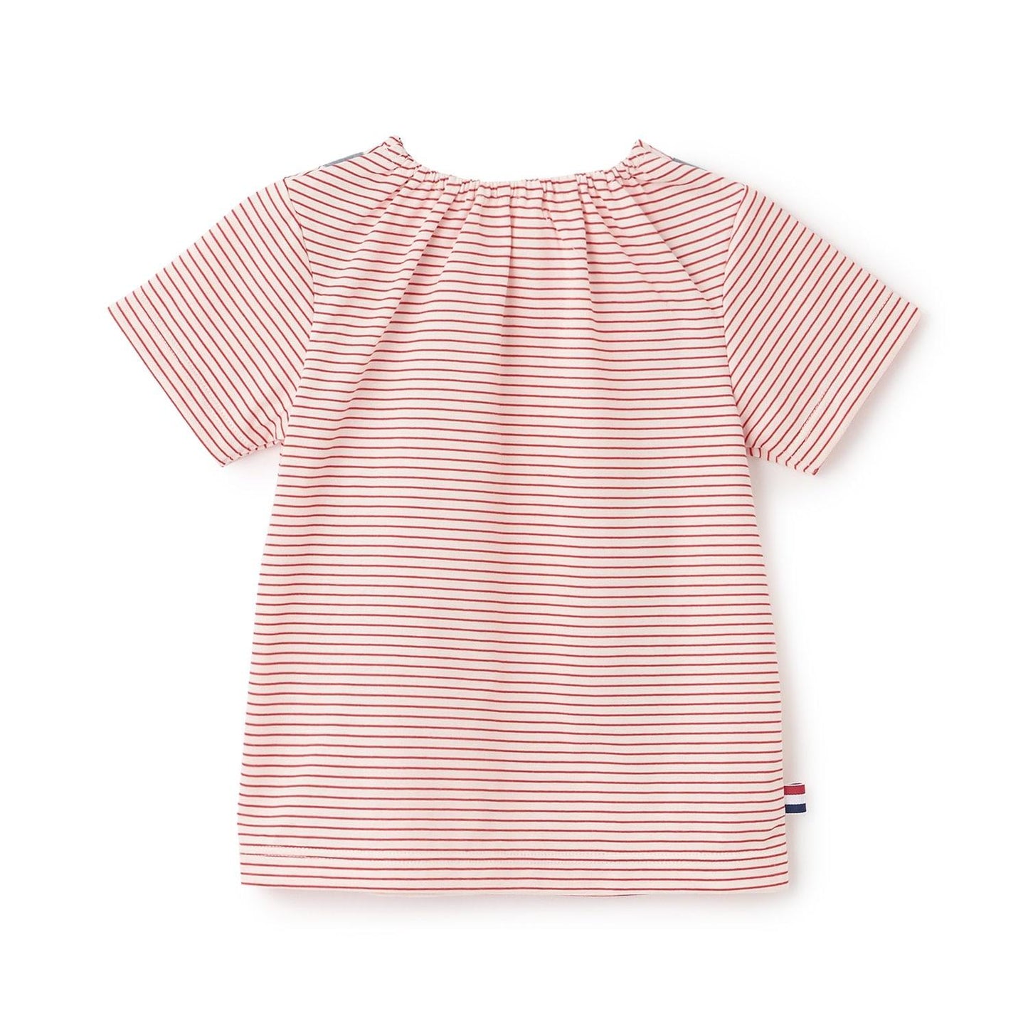 ボーダーサスペンダー半袖Tシャツ【日本製】