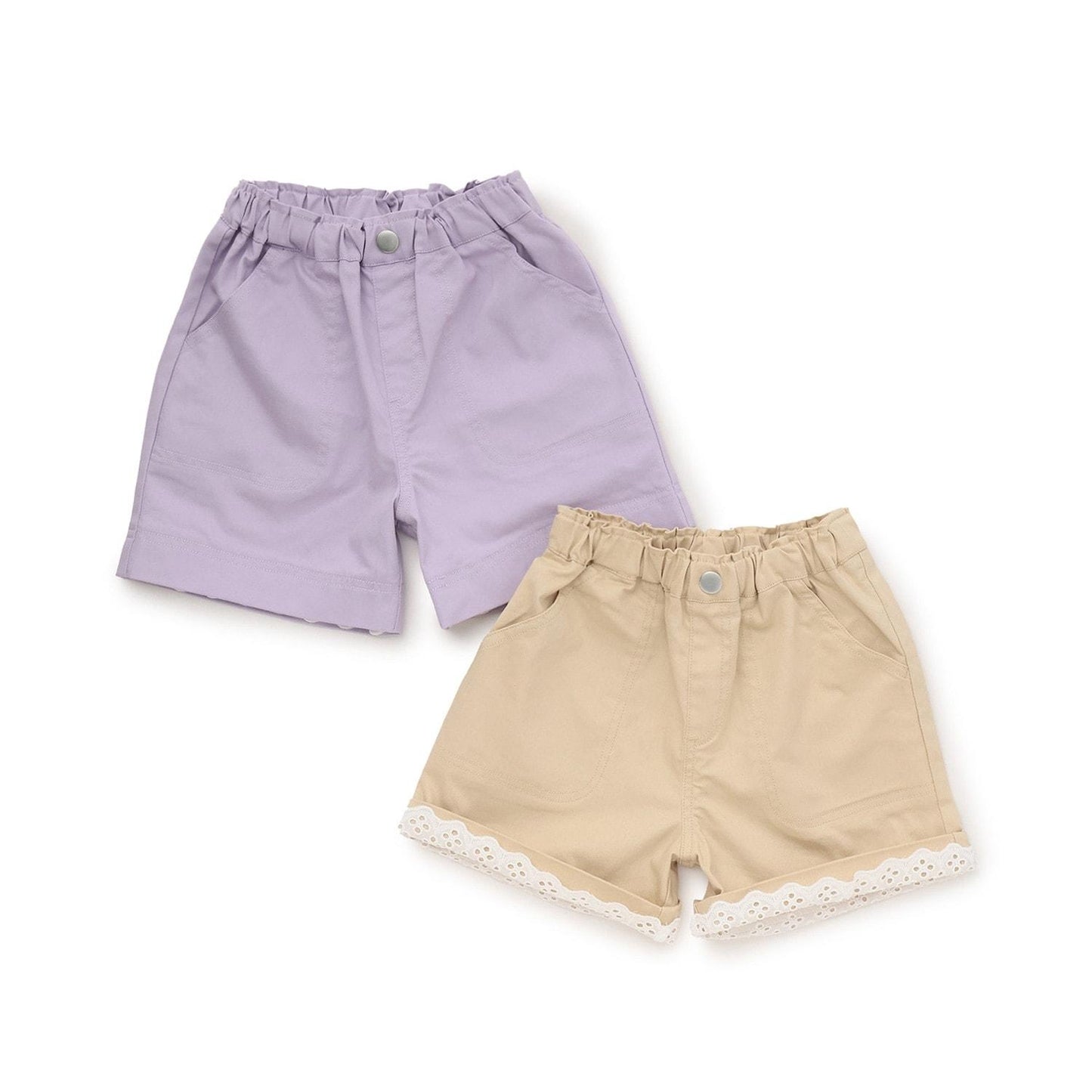 裾レース2WAYショートパンツ