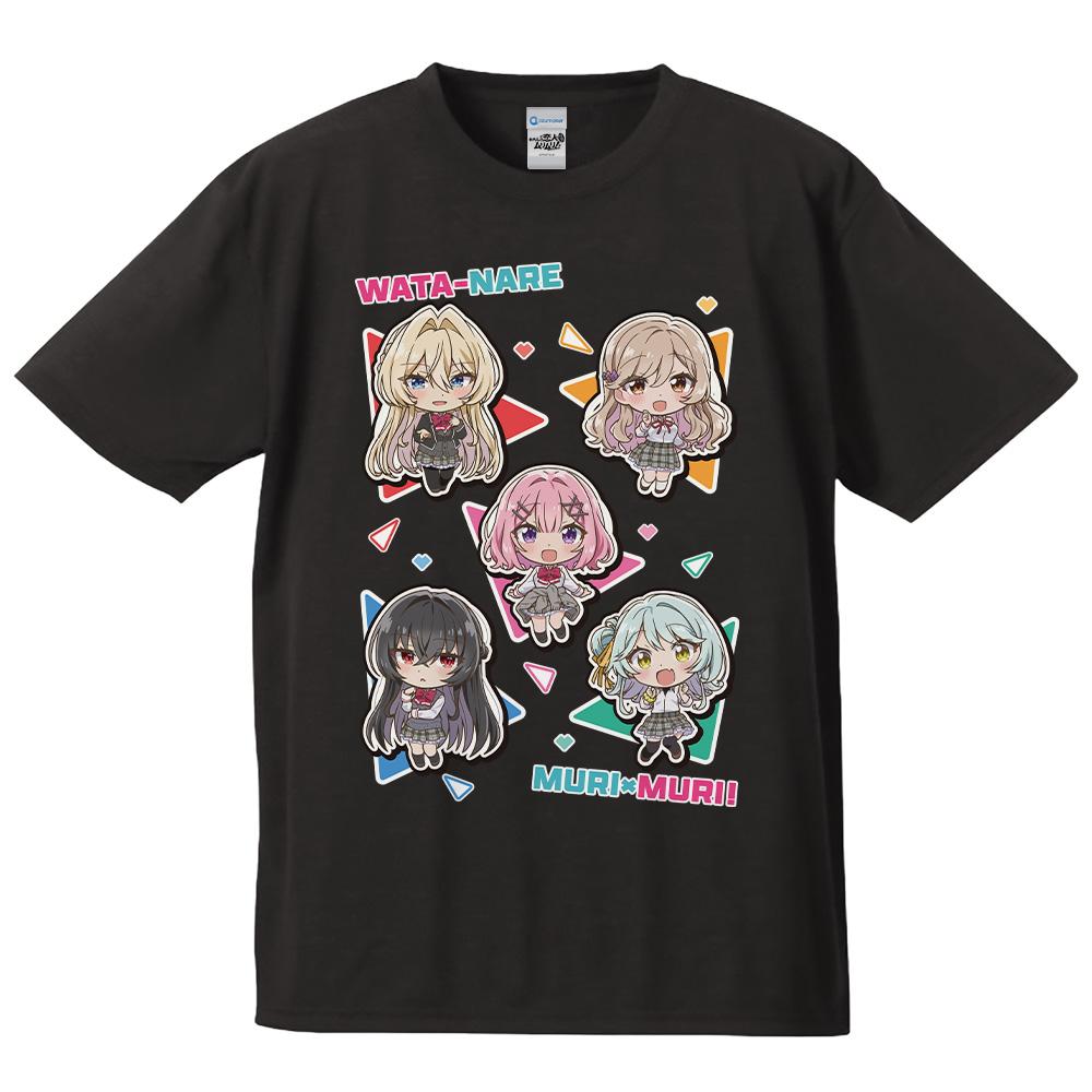 わたしが恋人になれるわけないじゃん、ムリムリ!(※ムリじゃなかった!?)_ Mサイズ_Tシャツ れな子&真唯&紫陽花&紗月&香穂 デフォルメver.
