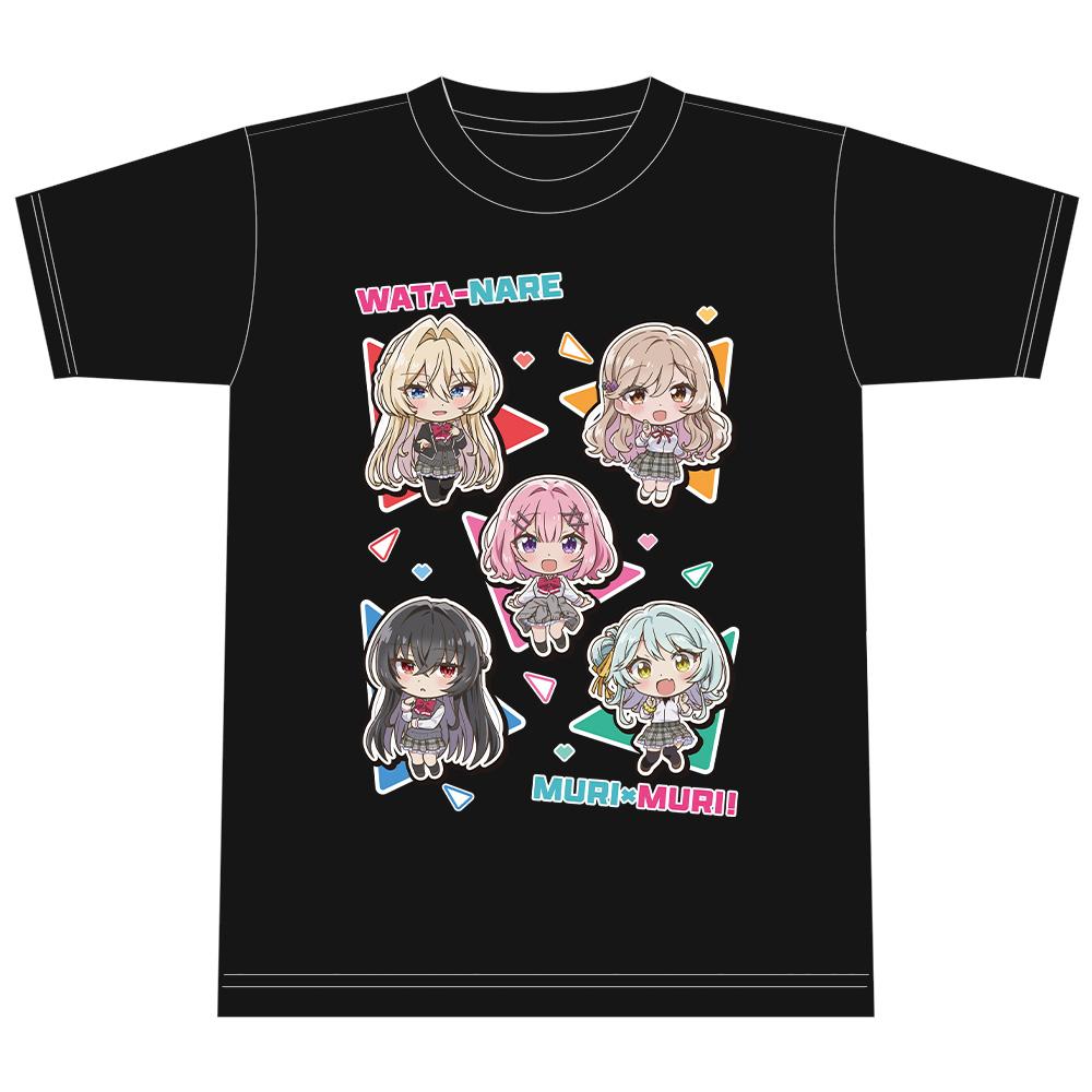 わたしが恋人になれるわけないじゃん、ムリムリ!(※ムリじゃなかった!?)_ Mサイズ_Tシャツ れな子&真唯&紫陽花&紗月&香穂 デフォルメver.