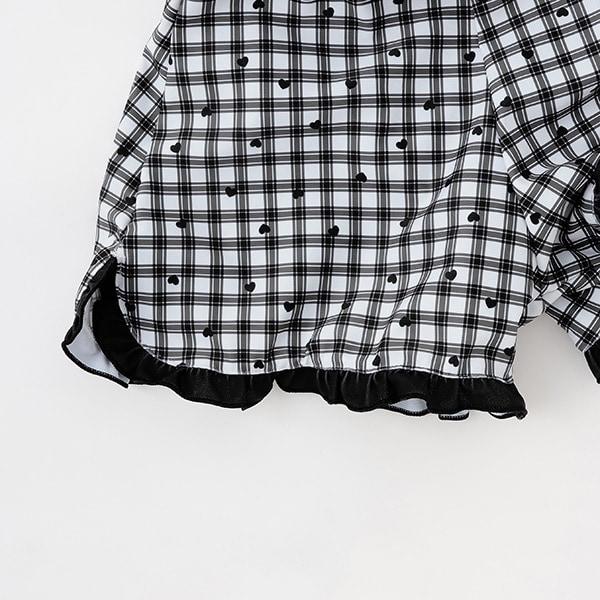 【SWIM】モノトーンチェック セパレーツ水着セット