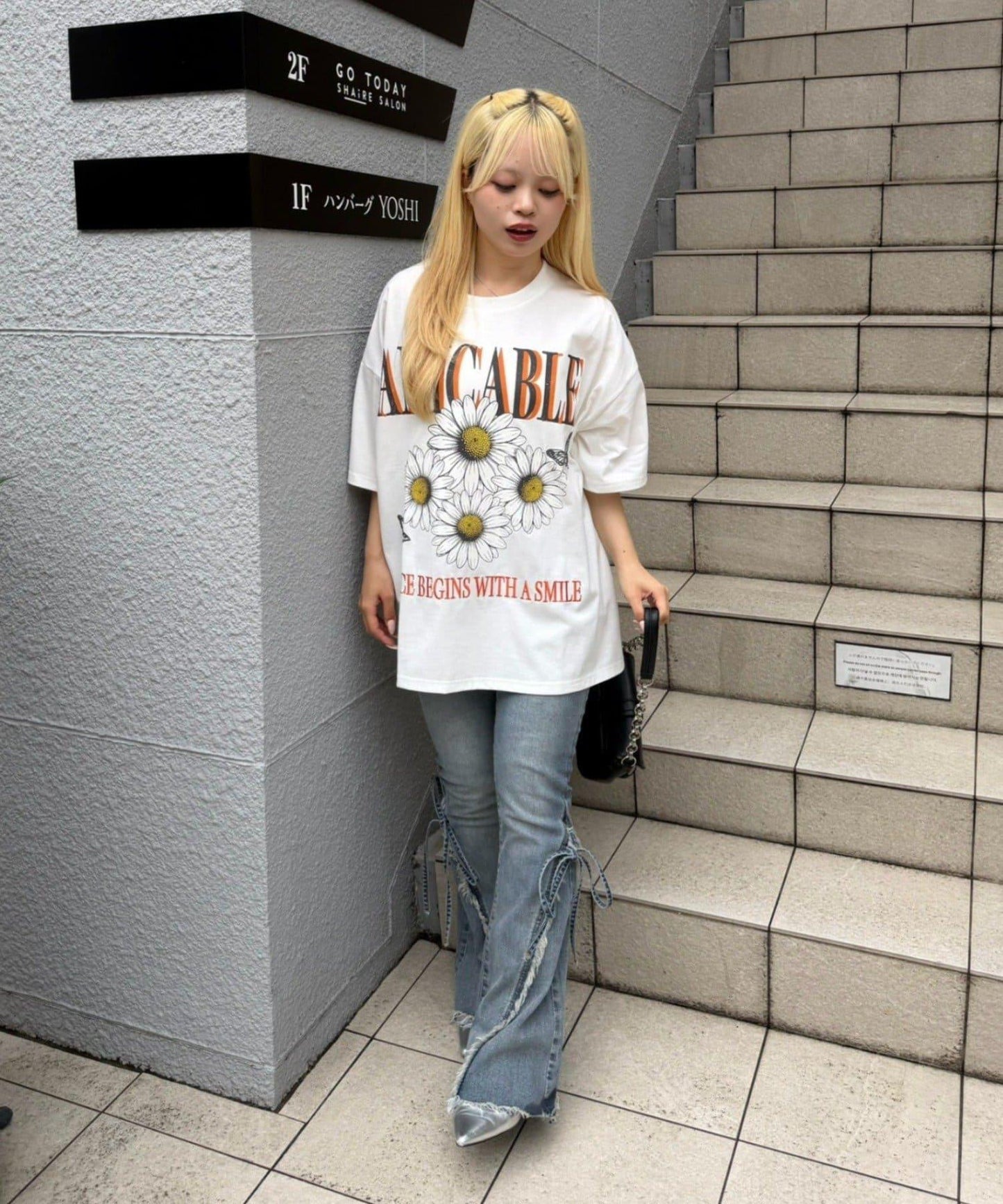 【continuer】ちょうちょとお花のBigT