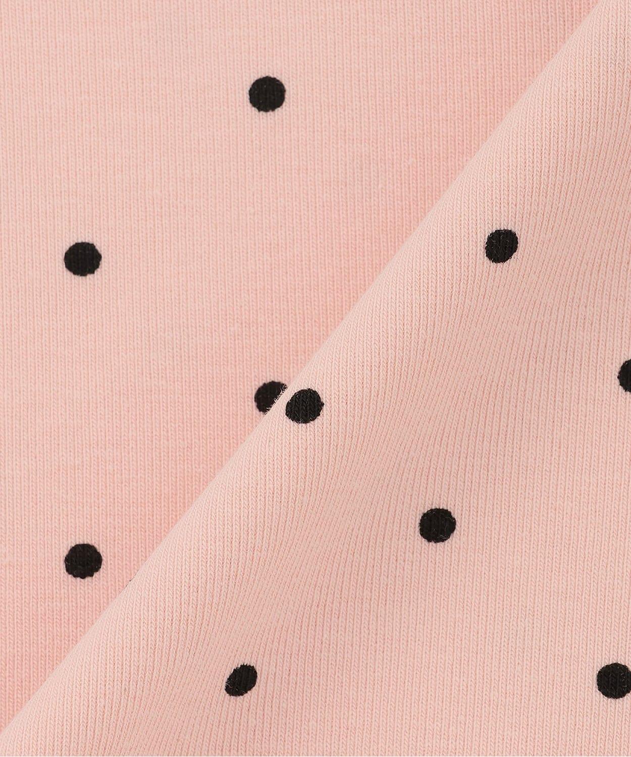 フロントリボンドット半袖Tシャツ