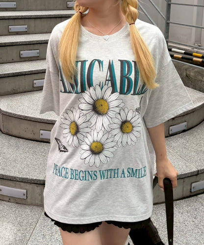 【continuer】ちょうちょとお花のBigT