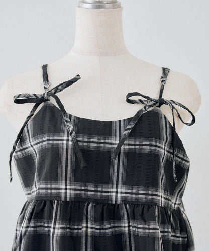 OUTLET限定/ANOTHER BRA 吊帶分層下襬連衣裙
