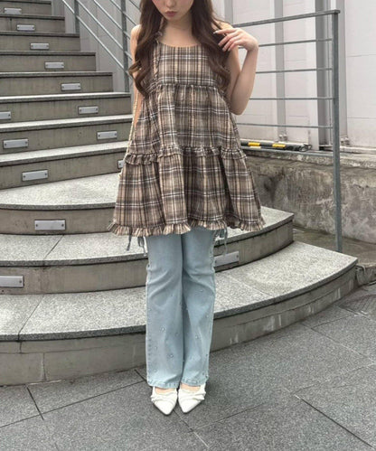 OUTLET限定/ANOTHER BRA 吊帶分層下襬連衣裙