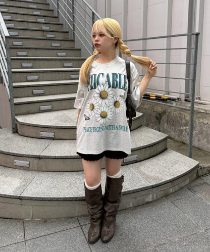 【continuer】ちょうちょとお花のBigT