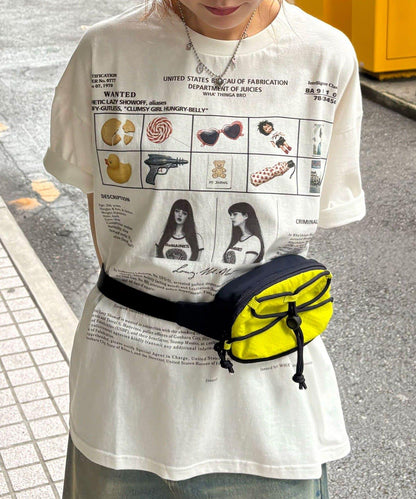 拼色抽繩腰包