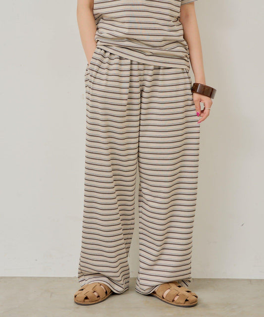 【WHIMSIC】MULTI BORDER CUTSEW 邊條紋針織褲