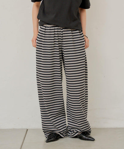 【WHIMSIC】MULTI BORDER CUTSEW 邊條紋針織褲