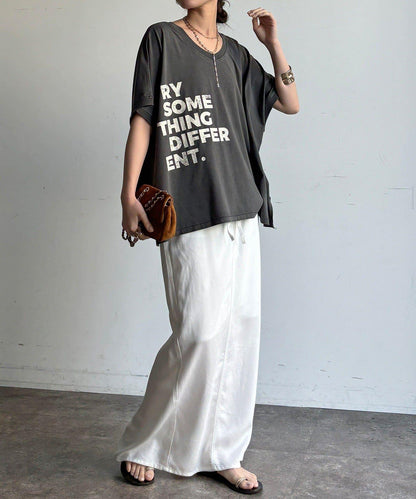 【WEB限定】2WAYポンチョロゴTEE