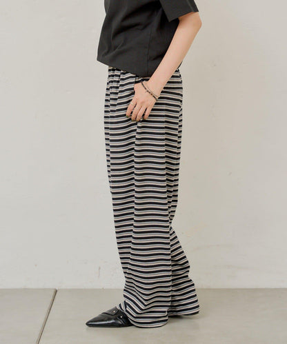 【WHIMSIC】MULTI BORDER CUTSEW 邊條紋針織褲