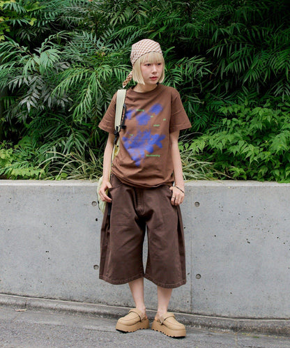 WHIMSIC SIDE TUCK DENIM SHORT PANTS
