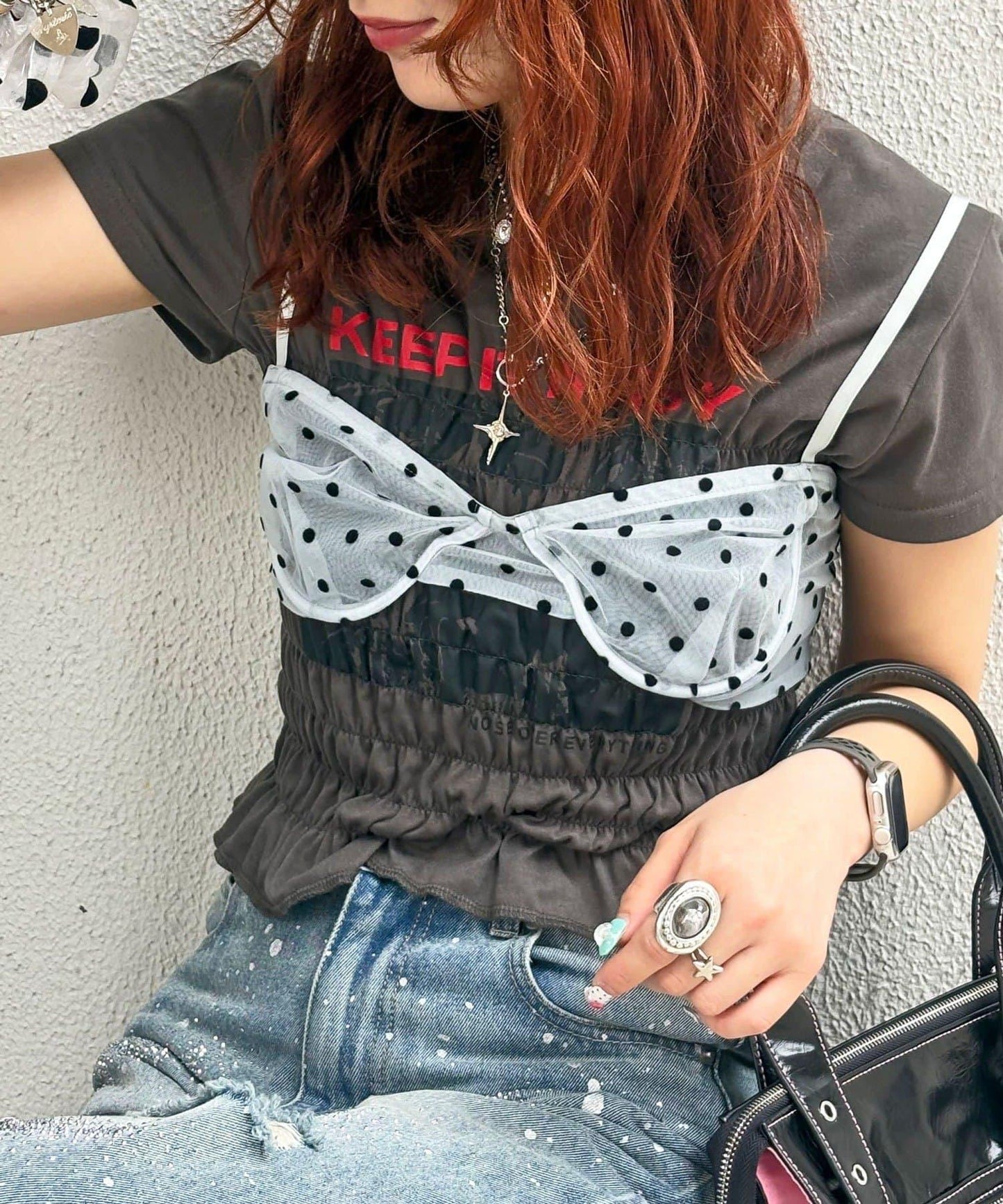ドットフロッキーチュールブラビスチェ