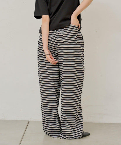 【WHIMSIC】MULTI BORDER CUTSEW 邊條紋針織褲