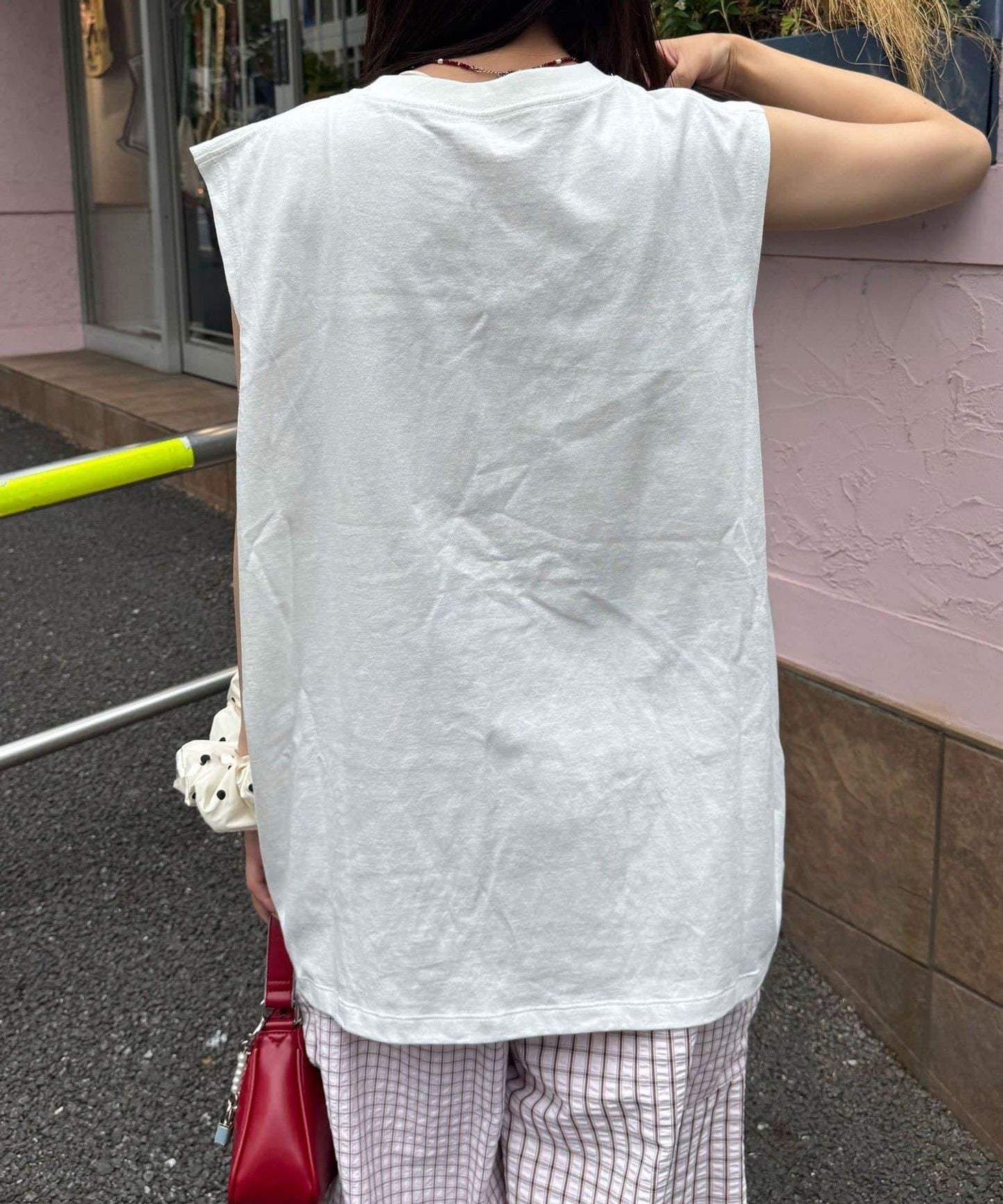 シャーリングBIGノースリーブTee