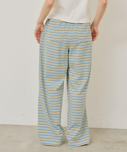 【WHIMSIC】MULTI BORDER CUTSEW 邊條紋針織褲