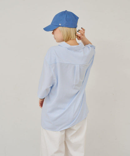 WHIMSIC SEERSUCKER STRIPE SHIRT
