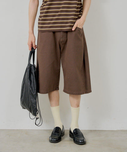 WHIMSIC SIDE TUCK DENIM SHORT PANTS