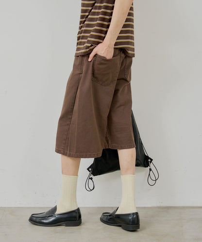 WHIMSIC SIDE TUCK DENIM SHORT PANTS