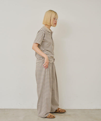 【WHIMSIC】MULTI BORDER CUTSEW 邊條紋針織褲